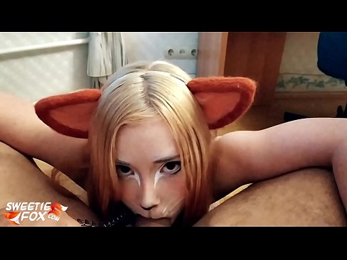 ❤️ Kitsune vale Dick ak kom nan bouch li ☑ Porno vk nan nou ❌️